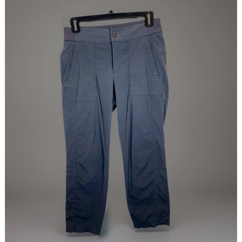 Athleta Trekkie Pants Women's Sz 2 Gray Hike Active Ankle 24" Nylon Stretch